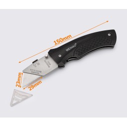 Складаний НІЖ розкройний по шкірі.